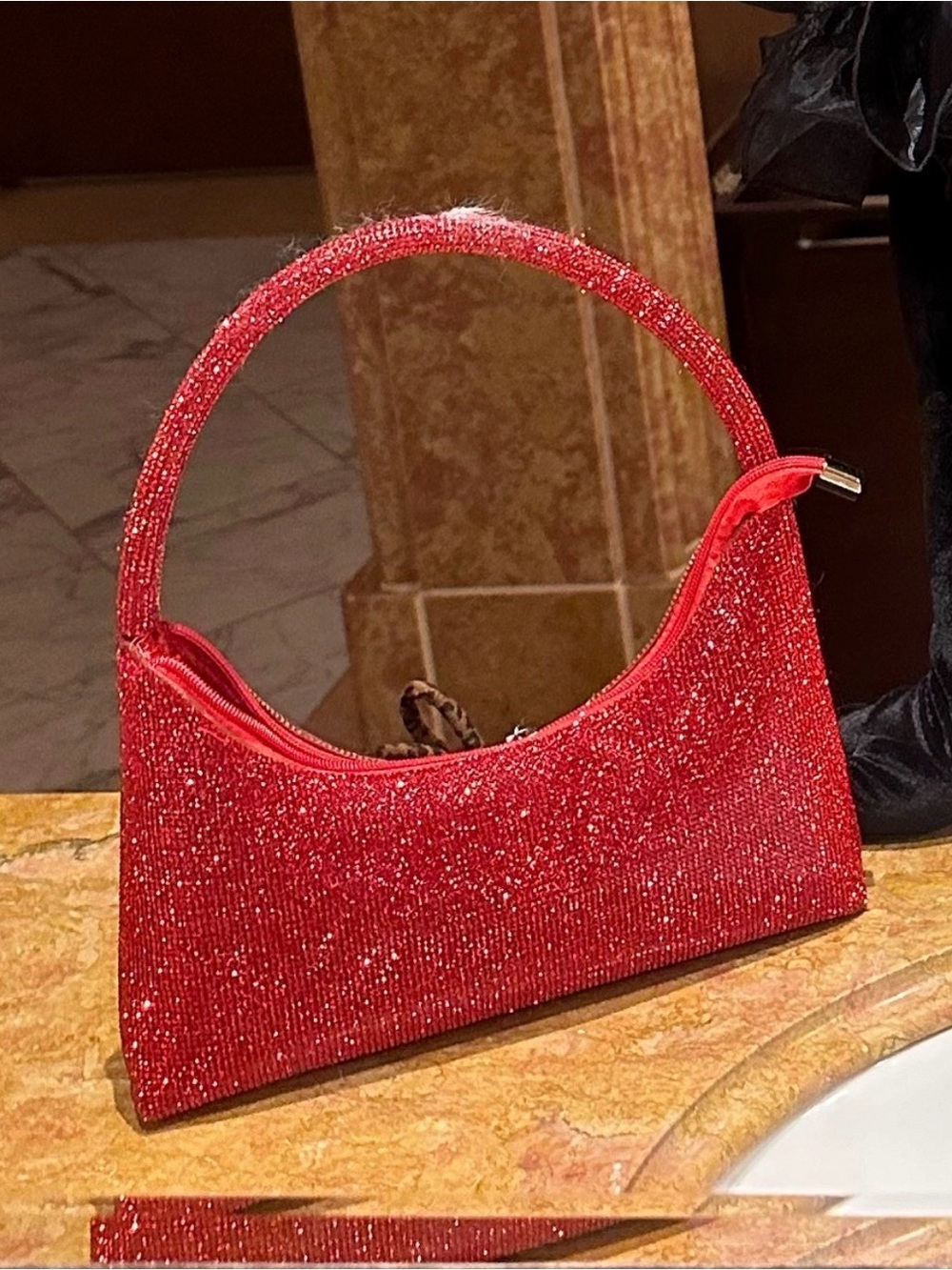 AKIRA “Cherry Picking” Red Rhinestone Shoulder Bag ❤️✨